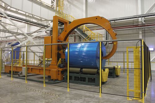 Banderoleuse orbitale - Shanghai Fhope machinery co.,ltd - automatique / de bobine / à film étirable