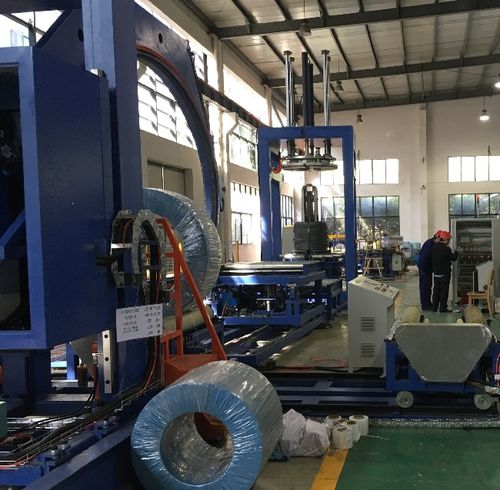 Cercleuse automatique - Shanghai Fhope machinery co.,ltd - pour bobine de fil / verticale / de compactage