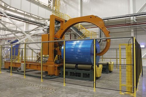 Banderoleuse automatique - Shanghai Fhope machinery co.,ltd - pour bobine d'acier / pour l'industrie sidérurgique