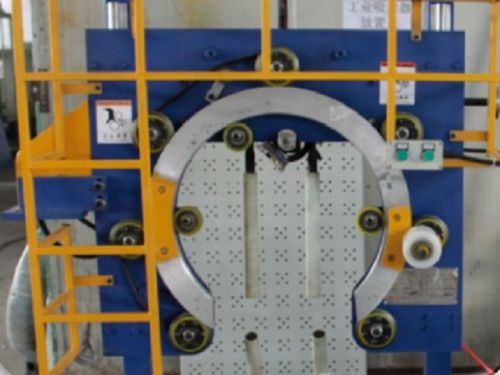 Banderoleuse avec couronne tournante - Shanghai Fhope machinery co.,ltd - automatique / de bobine / pour canalisations
