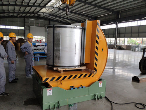 Basculeur électrohydraulique - Shanghai Fhope machinery co.,ltd - de bobines / en métal / pour l'industrie agroalimentaire