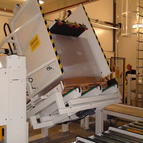 Changeur de palette automatisé - Shanghai Fhope machinery co.,ltd - fixe / pour l'industrie alimentaire et de la boisson