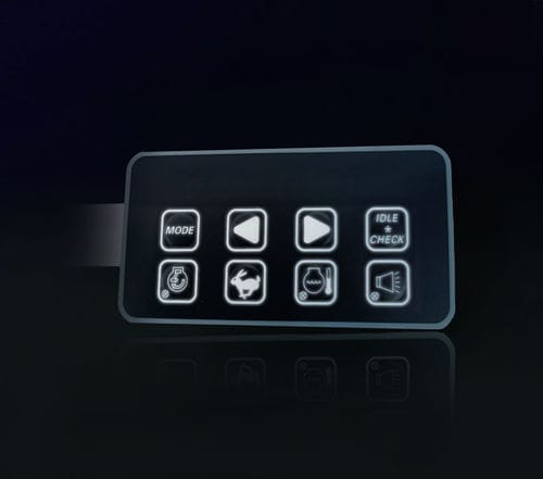 Clavier numérique rétroéclairé - Stil Elektronik - 8 touches / encastrable / à membrane