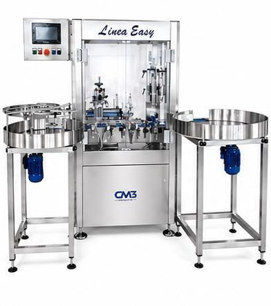 Remplisseuse capsuleuse totalement automatique - EASY LINE - CM3 ENGINEERING SRL - pour liquides / monobloc / rotative