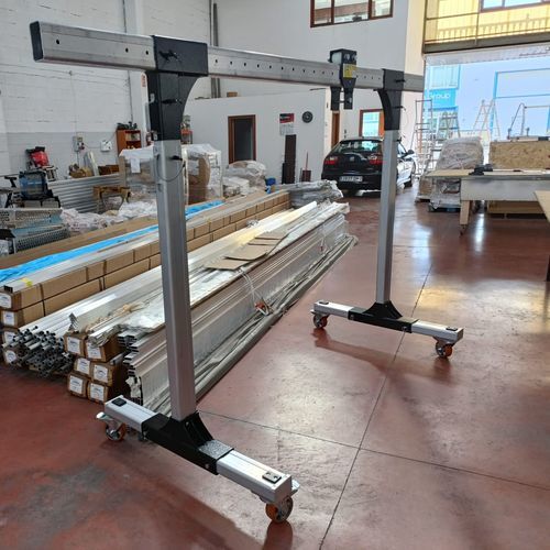 Portique de manutention mobile - PET 1000 - LERA - en aluminium / léger / télescopique