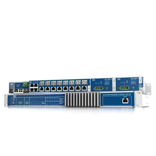Commutateur Ethernet administrable - SEL-2730M - Schweitzer Engineering Laboratories - 24 ports / de fibre optique / Gigabit Ethernet