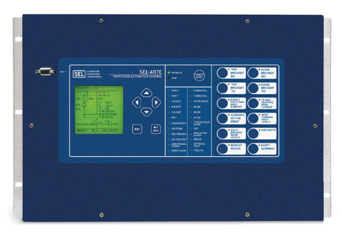 Relais de protection de phase - SEL-487E - Schweitzer Engineering Laboratories - triphasé / à montage sur panneau / programmable
