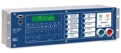 Relais de protection de surintensité - SEL-351S - Schweitzer Engineering Laboratories - monophasé / triphasé / programmable