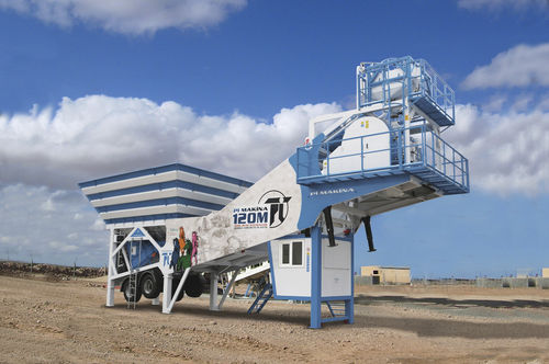 Centrale à béton mobile - Pi 100 MTS - Pi Makina Construction Machines - spéciale / à 2 axes
