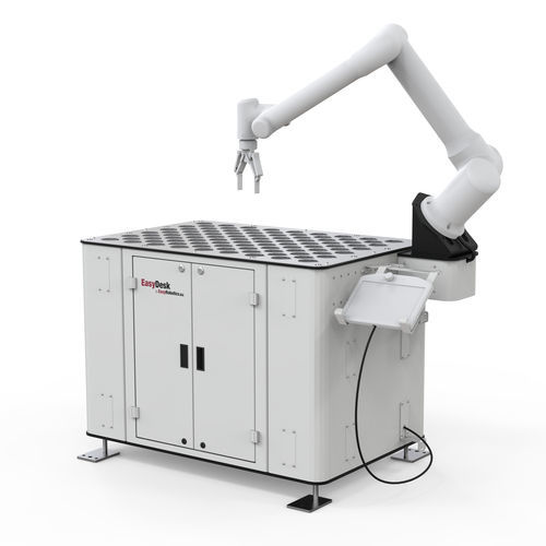 Cellule robotisée pour alimentation de machines - EasyDesk Tray - EasyRobotics - pour machine-outil / pour l'industrie automobile / pour petites pièces