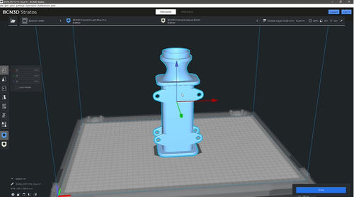 Logiciel d'impression 3D de conception - Stratos - bcn3d - de tranchage