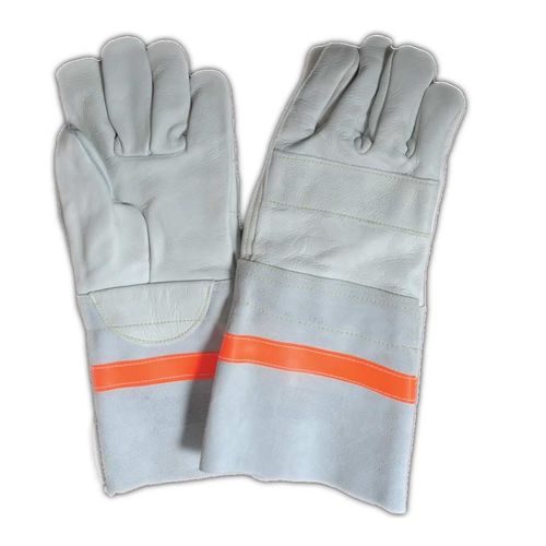 Gant de sécurité de soudage - DELL-6232 - SS DAASTNA EXPORTS LLP - de protection mécanique / en fleur de bovin / avec paume en cuir