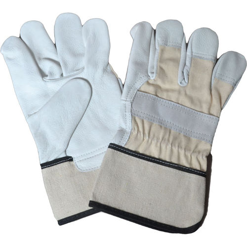 Gant de sécurité de travail - DELL-2222 - SS DAASTNA EXPORTS LLP - anti-abrasion / en coton / en peau de vache