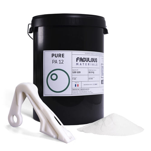 Poudre pour imprimante 3D nylon - PURE PA12 - FABULOUS - PA / résistante à l'abrasion / résistante aux produits chimiques