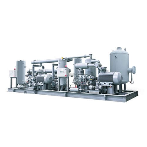 Groupe compresseur de gaz - Moon Environment Technology Co.,Ltd. - à vis / stationnaire / mono-étagé