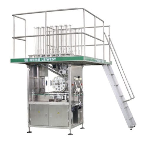 Capsuleuse rotative - JGS-1 - GUANGZHOU LEIWEST PAK CO.,LTD. - automatique / de canettes / pour bouchons