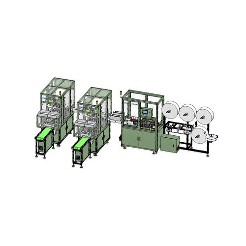 Ligne de production de flans - Harmontronics Automation Technology - pour masques chirurgicaux / automatique / à grande vitesse