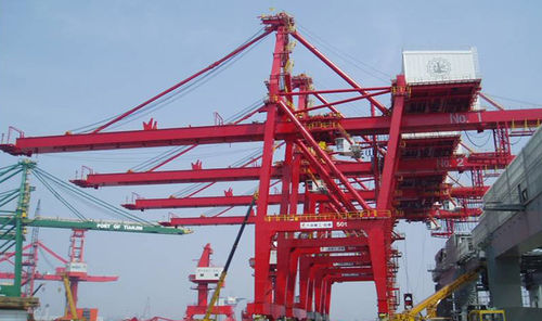 Grue fixe - DALIAN HUARUI HEAVY INDUSTRY GROUP CO.,LTD. - à flèche / pour container