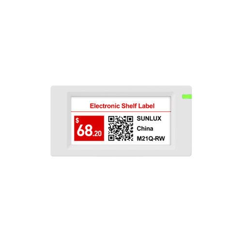 Étiquette témoin - M21Q-RW - SUNLUX IOT Technology (Guangdong) Inc. - pour rayon / rectangulaire / blanche