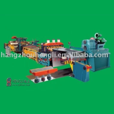 Ligne de découpe en bandes de bande métallique - HL-ZJ1250-120A - Hengli CNC TechnologyCo., Ltd - alimentée par bobine