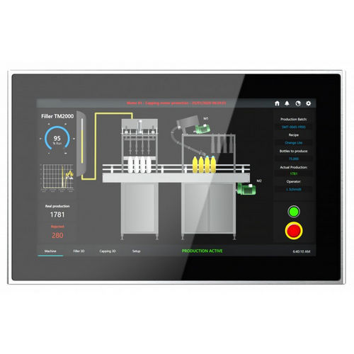 Moniteur LCD - IMF-156X - INDATECH - à technologie capacitive projetée / à écran tactile multi-points / à écran tactile résistif à 5 fils