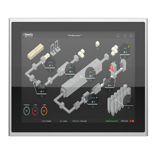 Moniteur à technologie capacitive projetée - IMF-170X - INDATECH - à écran tactile multi-points / à écran tactile résistif à 5 fils / industriel