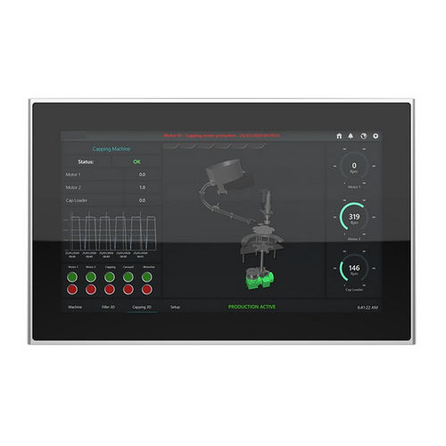 Moniteur à technologie capacitive projetée - IMF-185X - INDATECH - rétroéclairage à LED / industriel / 18.5"