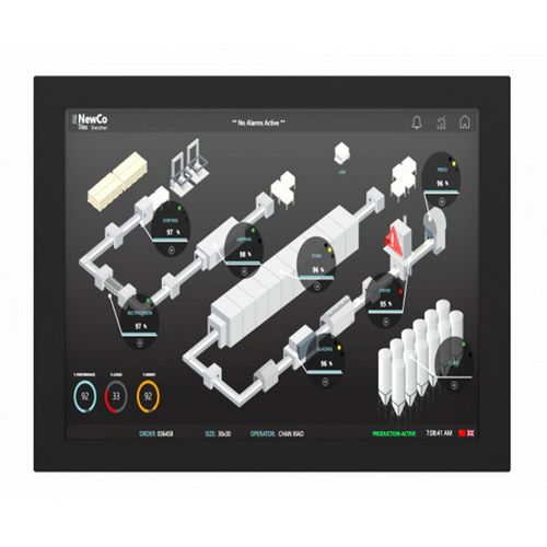 Moniteur à écran tactile résistif à 5 fils - IMC-150X - INDATECH - rétroéclairage à LED / industriel / 15"