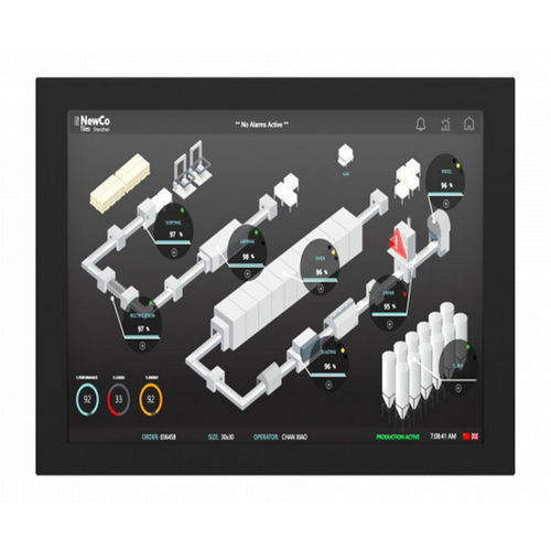 Moniteur à écran tactile résistif à 5 fils - IMC-170X - INDATECH - rétroéclairage à LED / industriel / 17"