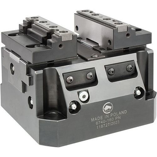 Étau pour machine-outil - 6740-160 PN - Bison S.A. - pneumatique / de précision / auto-centrant