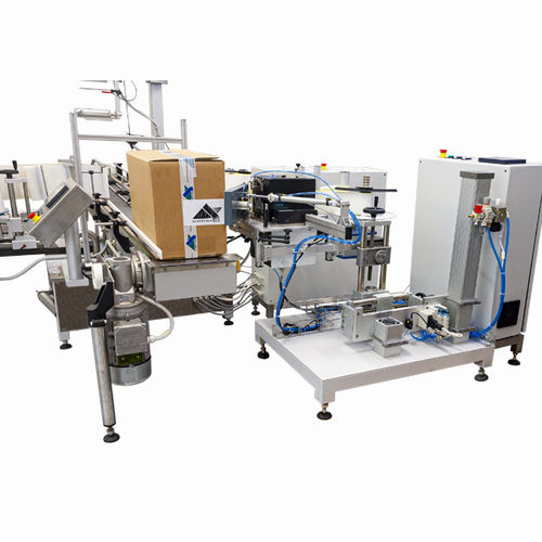 Imprimante applicateur d'étiquette pour applications sur le côté - Albertina Machinery spol. s.r.o. - de cartons