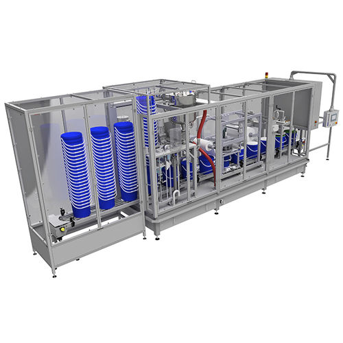 Machine de remplissage et de fermeture pour seaux - BUCKETLINE - Albertina Machinery spol. s.r.o.