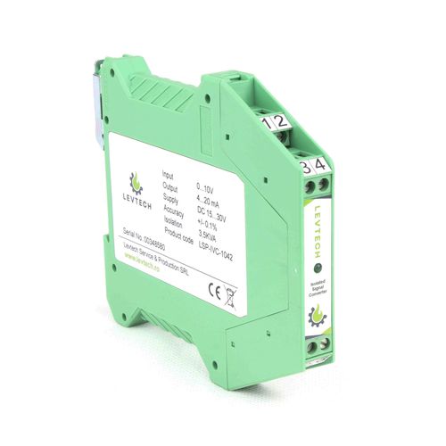 Convertisseur de signal analogique - LSP-IVC series - Levtech Service  Production SRL - transmetteur / sur rail DIN / à isolation galvanique