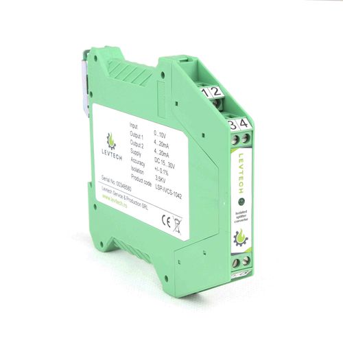 Convertisseur de signal analogique - LSP-CS series - Levtech Service  Production SRL - isolateur / splitter / sur rail DIN
