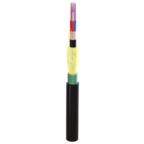 Câble optique de données - EE5106D - CABLESCOM - blindé / à retardateur de flamme / résistant aux UV