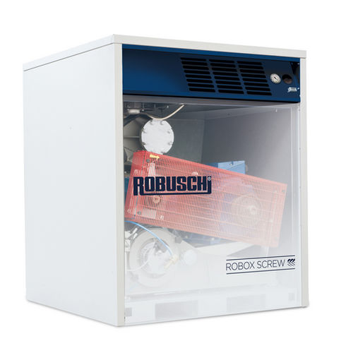 Groupe compresseur d'air - ROBOX series - ROBUSCHI - à vis / stationnaire / sans huile