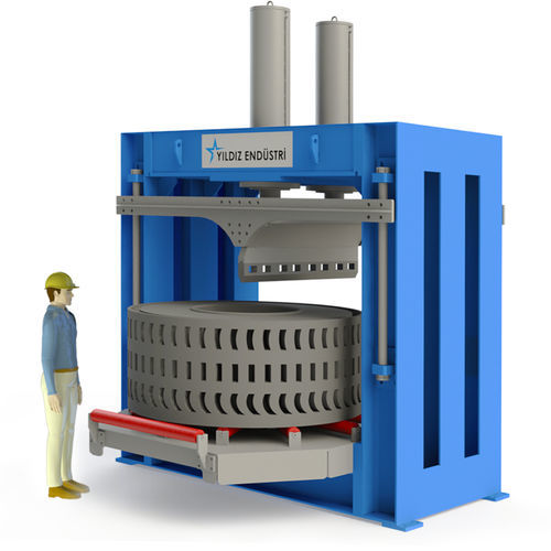 Machine de découpe à lame - OTR - KATANA MAKINA ENERJI SANAYI TICARET LIMITED STI. - pour caoutchouc / pour pneus / contrôlée par PLC
