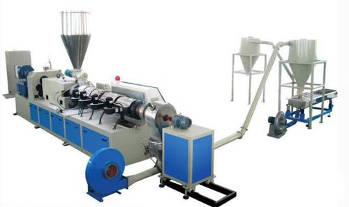 Granulateur pour la fabrication de granulés en plastique - Wuxi JKS Machinery Manufacturing Co.,Ltd - à sec / bivis / en tête refroidi par air