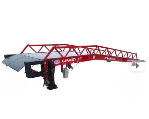 Rampe de chargement pour engin de chantier - STAR- 8T - AZ RAMP - de container / pour chariot élévateur / pour transpalette
