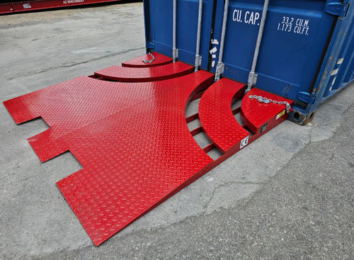 Rampe de chargement de  camion - HCRS-08 - AZ RAMP - pour flexible / pour le sol / de transport