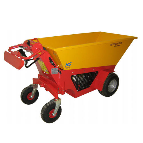 Mini-dumper sur pneus - Super Skub Hydra  - Hedensted Gruppen A/S - hydraulique / manuel / à déchargement frontal