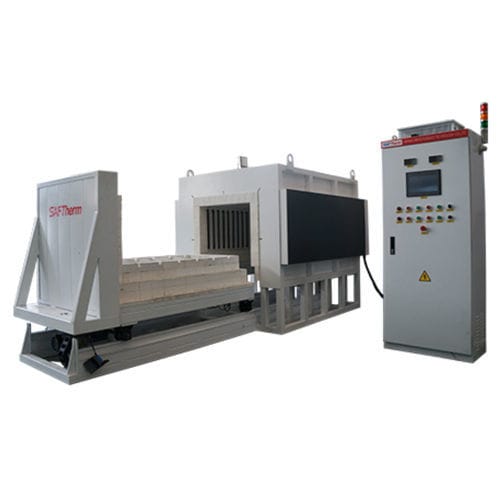 Four à sole mobile - STT-455-14 - Henan Sante Furnace Technology Co.,Ltd. - de frittage / thermique / automatique