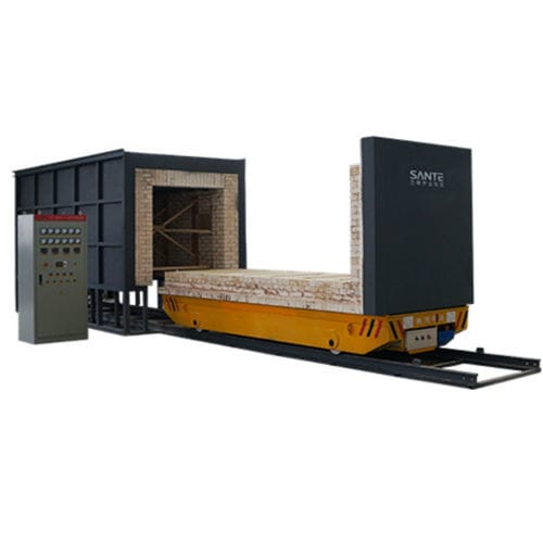 Four à sole mobile - STT-6000-14 - Henan Sante Furnace Technology Co.,Ltd. - de frittage / thermique / automatique
