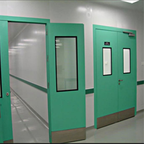 Porte en acier - DL2  - MayAir - en caoutchouc / pour salle blanche