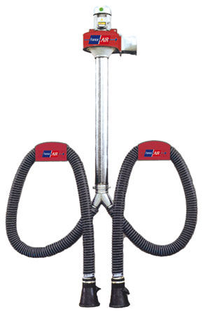 Extracteur de gaz d'échappement pour voiture - 350 - 1 400 m³/h | GAZPAR M - FRANCE AIR - pour atelier / pour garage / mural