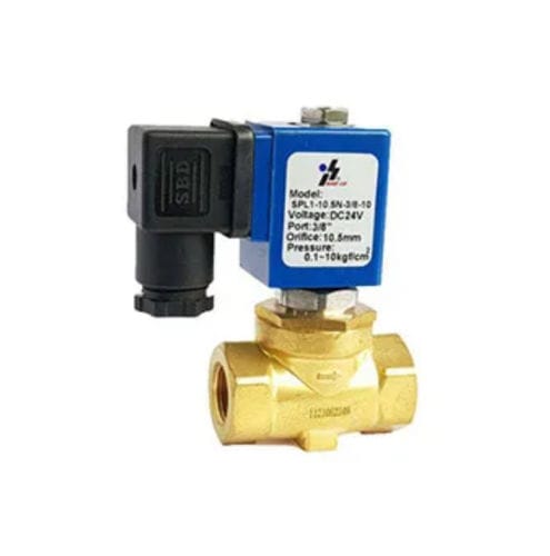 Électrovanne à commande assistée - SLP1 series - Genn Dih - 2 voies / pour gaz / de petite taille