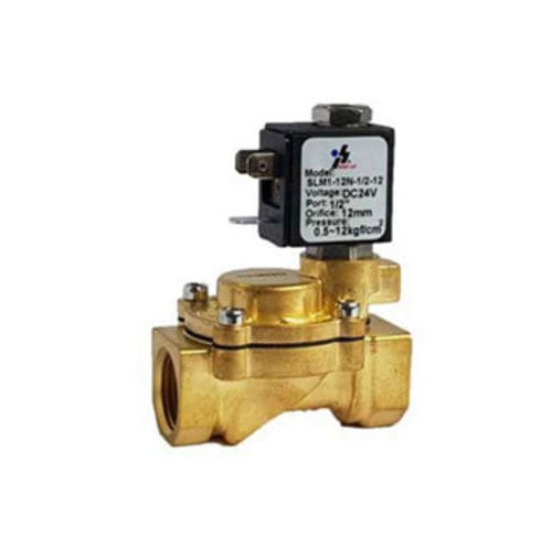 Électrovanne à commande assistée - SLM1 series - Genn Dih - 2 voies / pour gaz / de petite taille