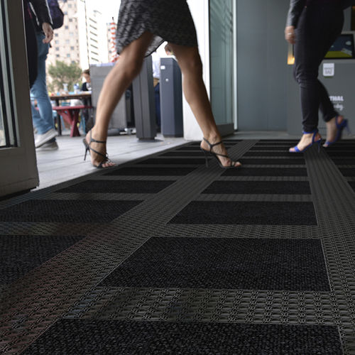 Système de tapis d'entrée - Master Flex HHP™ C12 693 - Justrite Safety Group - absorbant / antidérapant / antisalissure