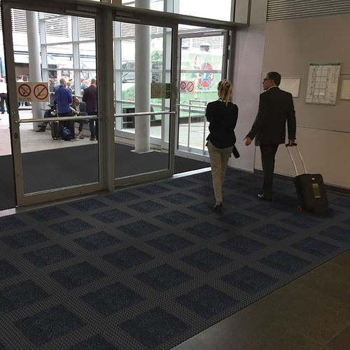 Système de tapis d'entrée - Master Flex HHP™ D12 692  - Justrite Safety Group - absorbant / antidérapant / antisalissure