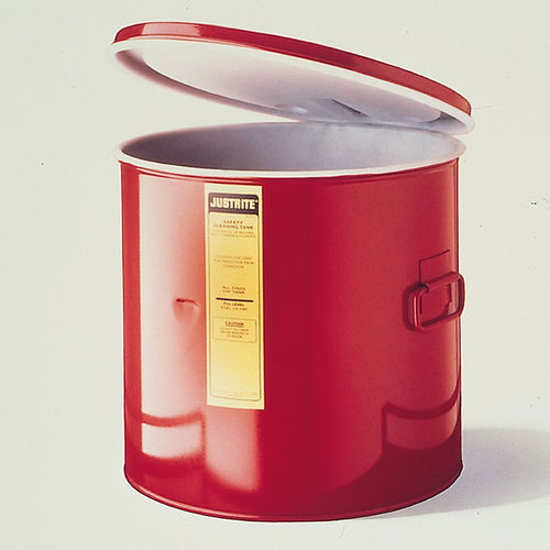 Récipient de nettoyage - 2760  - Justrite Safety Group - pour pièces / en acier / cylindrique
